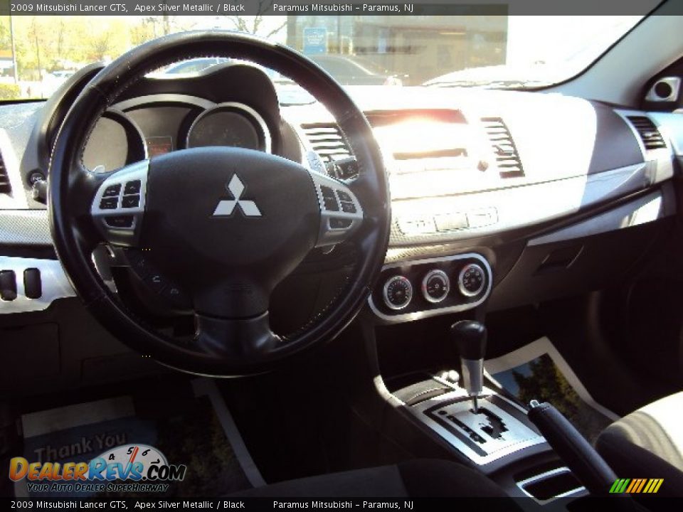 2009 Mitsubishi Lancer GTS Apex Silver Metallic / Black Photo #9