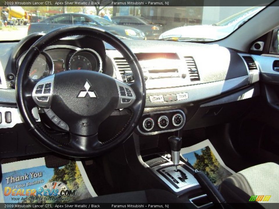 2009 Mitsubishi Lancer GTS Apex Silver Metallic / Black Photo #10