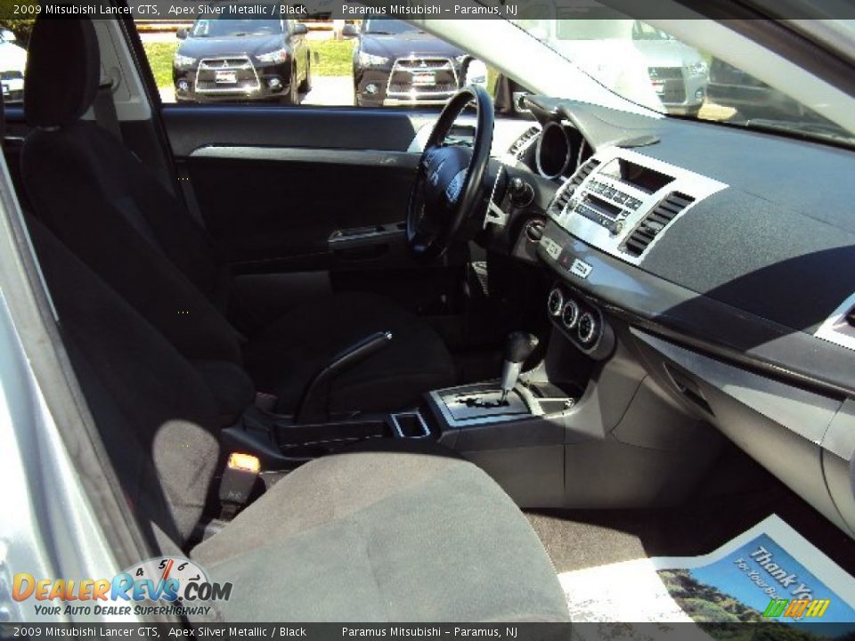 2009 Mitsubishi Lancer GTS Apex Silver Metallic / Black Photo #13
