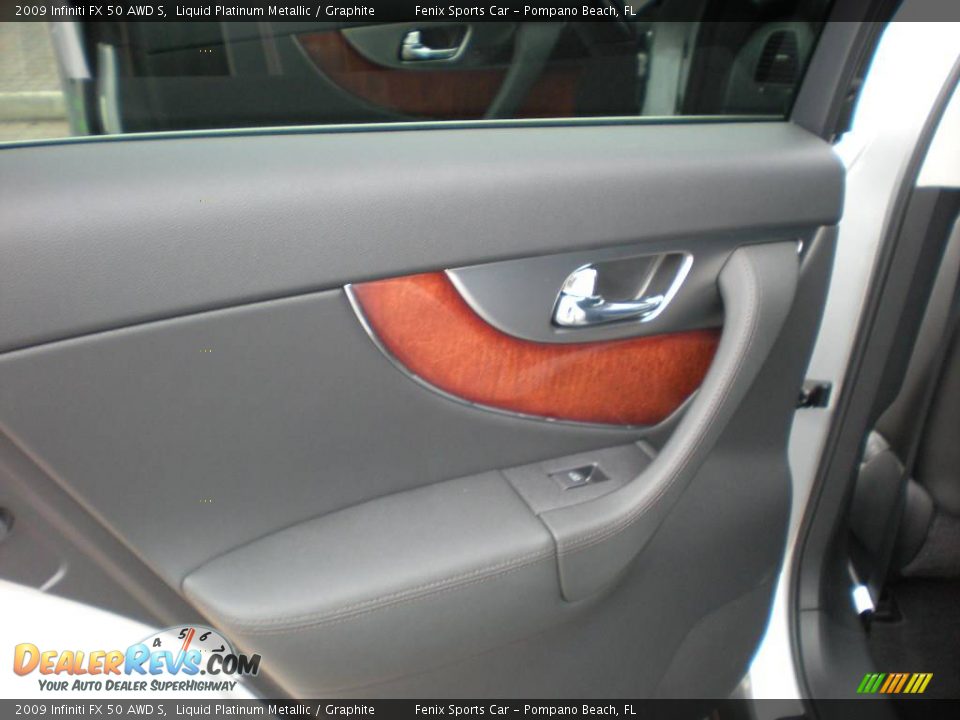 2009 Infiniti FX 50 AWD S Liquid Platinum Metallic / Graphite Photo #18