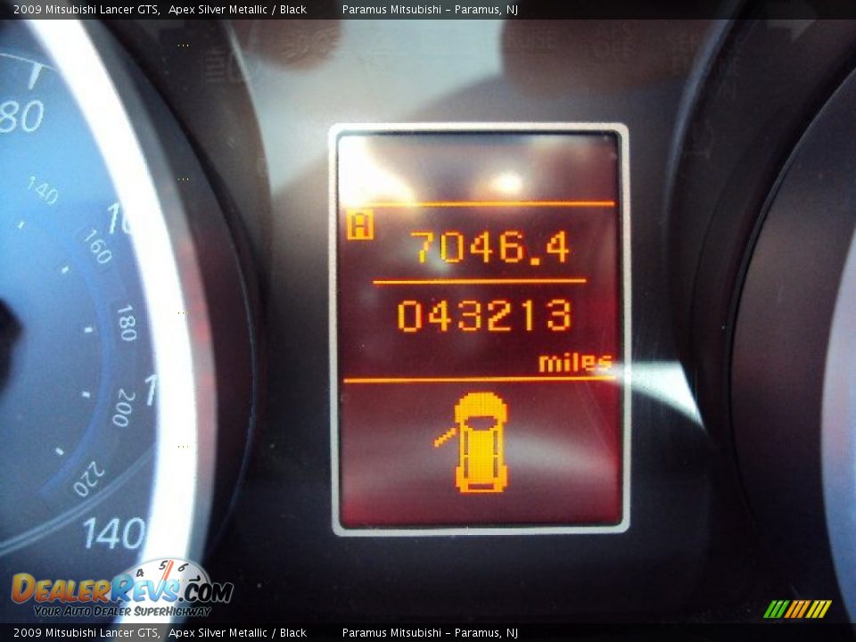 2009 Mitsubishi Lancer GTS Apex Silver Metallic / Black Photo #15