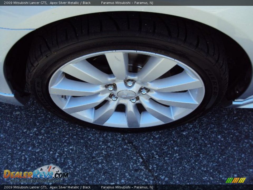 2009 Mitsubishi Lancer GTS Apex Silver Metallic / Black Photo #18