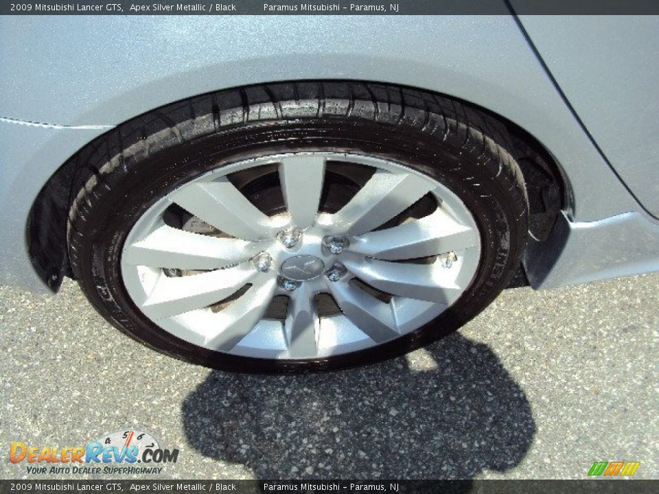 2009 Mitsubishi Lancer GTS Apex Silver Metallic / Black Photo #19