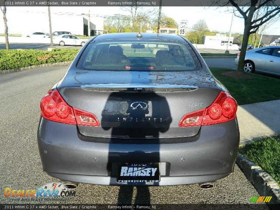 2011 Infiniti G 37 x AWD Sedan Blue Slate / Graphite Photo #7