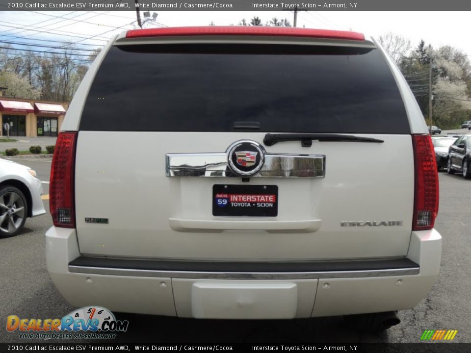 2010 Cadillac Escalade ESV Premium AWD White Diamond / Cashmere/Cocoa Photo #5