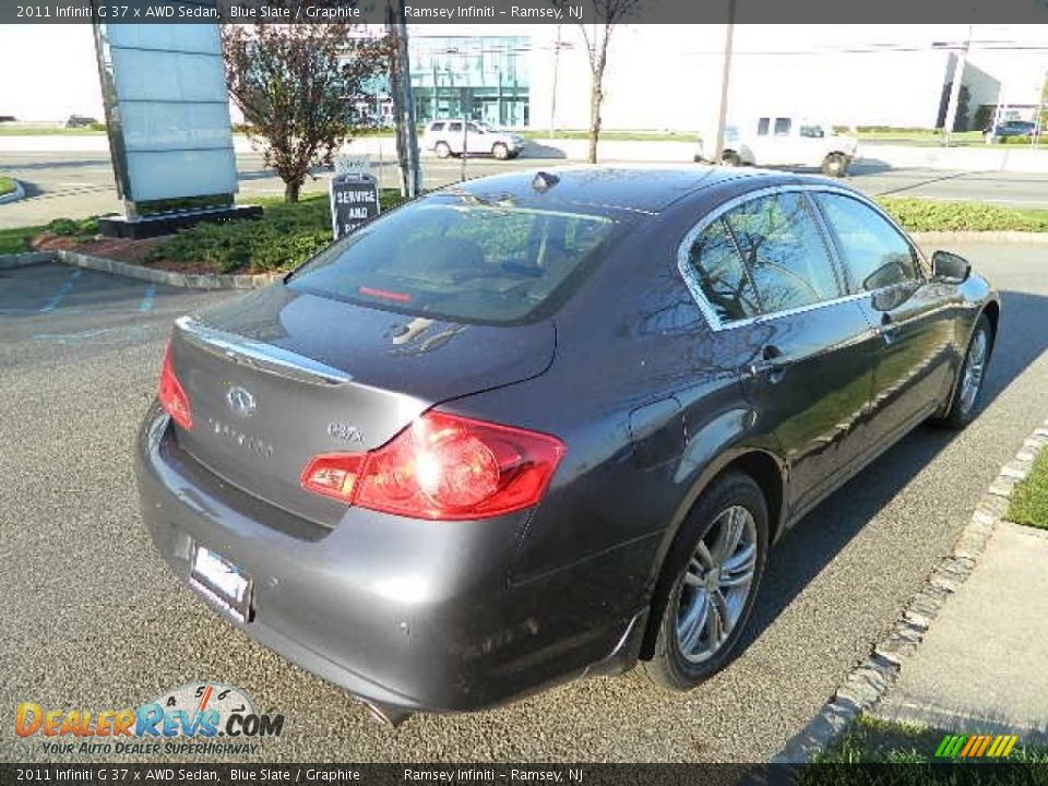 2011 Infiniti G 37 x AWD Sedan Blue Slate / Graphite Photo #8