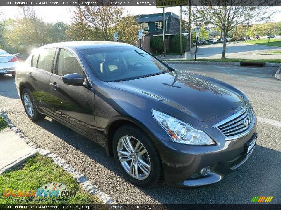 2011 Infiniti G 37 x AWD Sedan Blue Slate / Graphite Photo #9