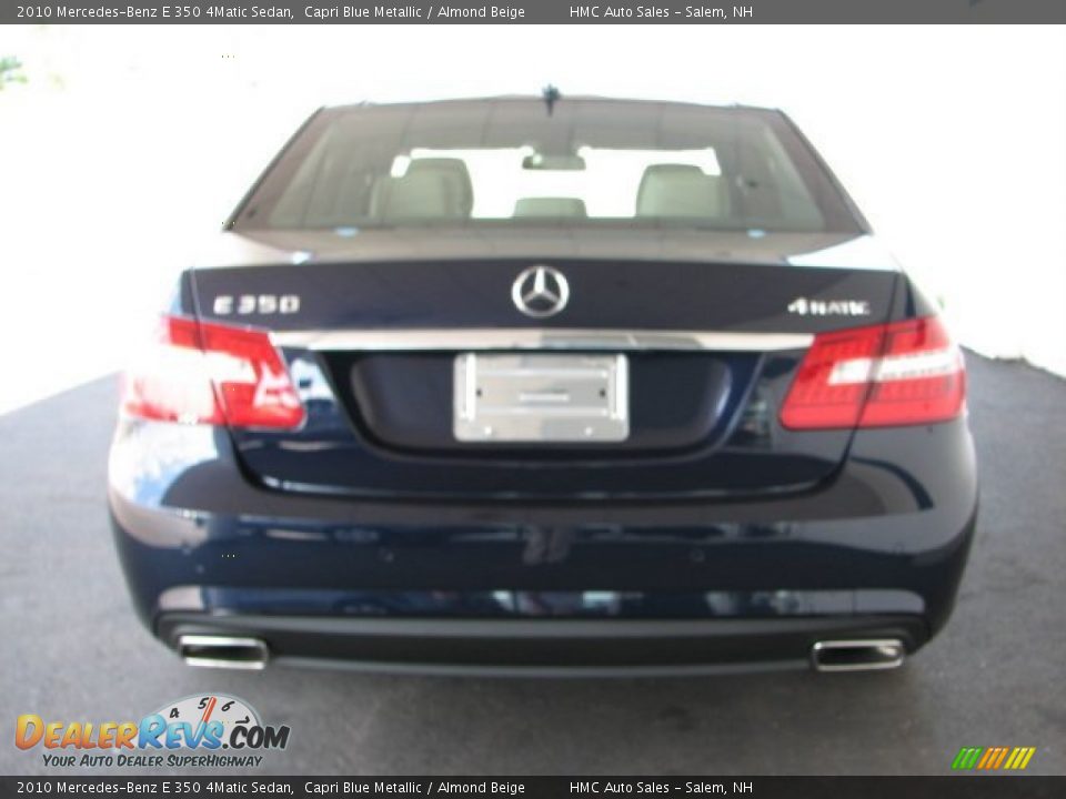 2010 Mercedes-Benz E 350 4Matic Sedan Capri Blue Metallic / Almond Beige Photo #3