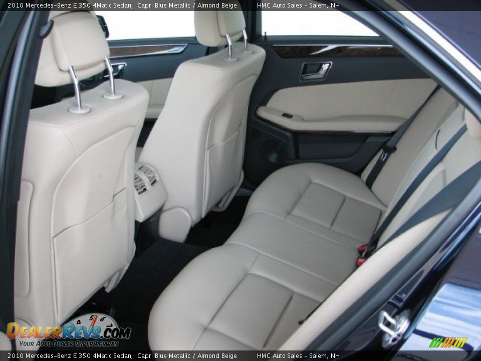 2010 Mercedes-Benz E 350 4Matic Sedan Capri Blue Metallic / Almond Beige Photo #4