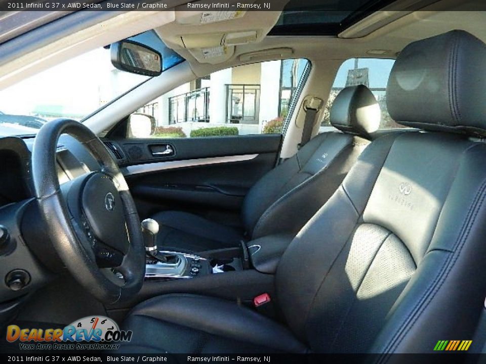 2011 Infiniti G 37 x AWD Sedan Blue Slate / Graphite Photo #11