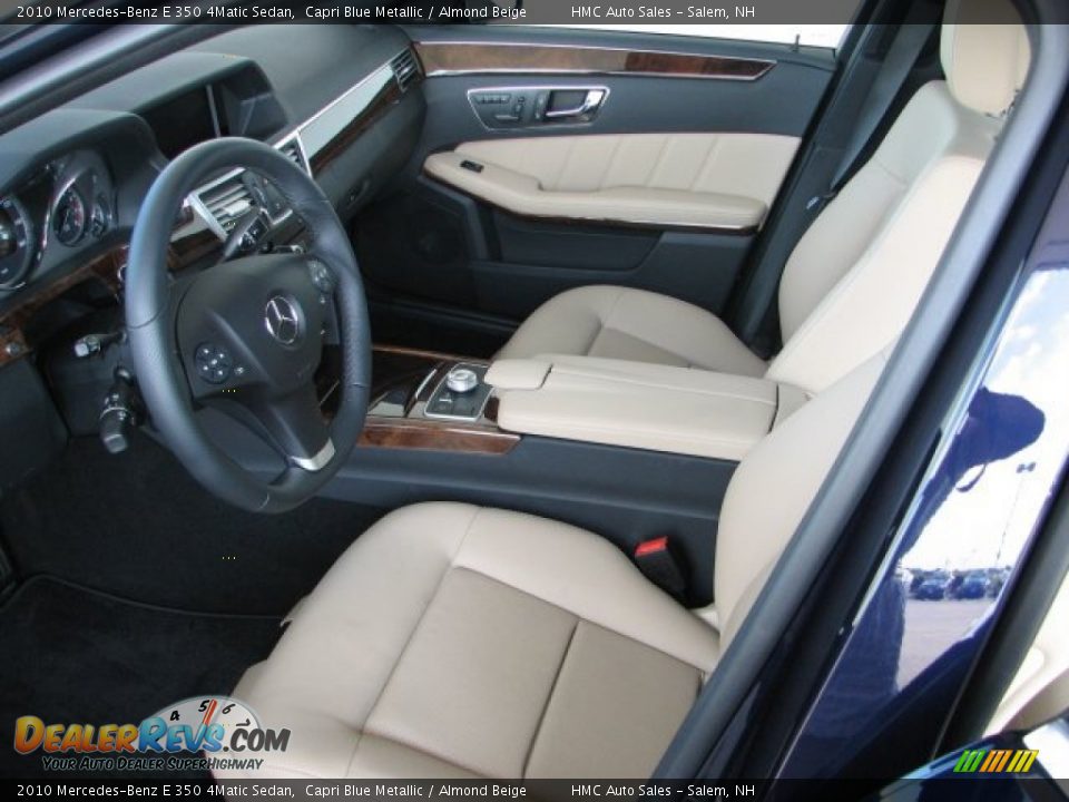 2010 Mercedes-Benz E 350 4Matic Sedan Capri Blue Metallic / Almond Beige Photo #5