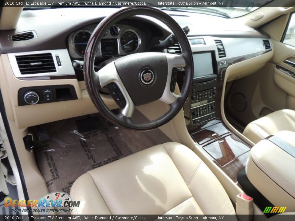 2010 Cadillac Escalade ESV Premium AWD White Diamond / Cashmere/Cocoa Photo #9
