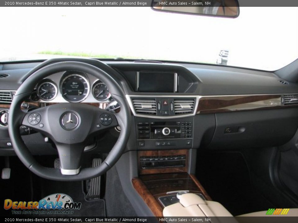 2010 Mercedes-Benz E 350 4Matic Sedan Capri Blue Metallic / Almond Beige Photo #6