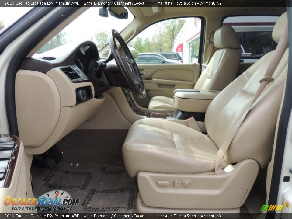 2010 Cadillac Escalade ESV Premium AWD White Diamond / Cashmere/Cocoa Photo #10