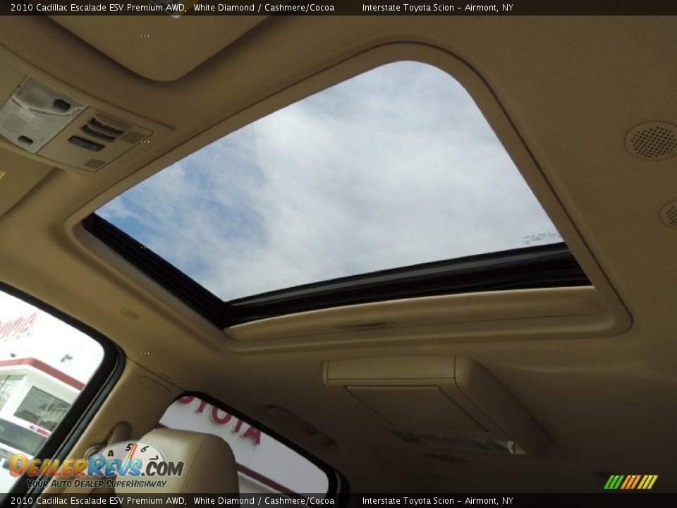 2010 Cadillac Escalade ESV Premium AWD White Diamond / Cashmere/Cocoa Photo #11