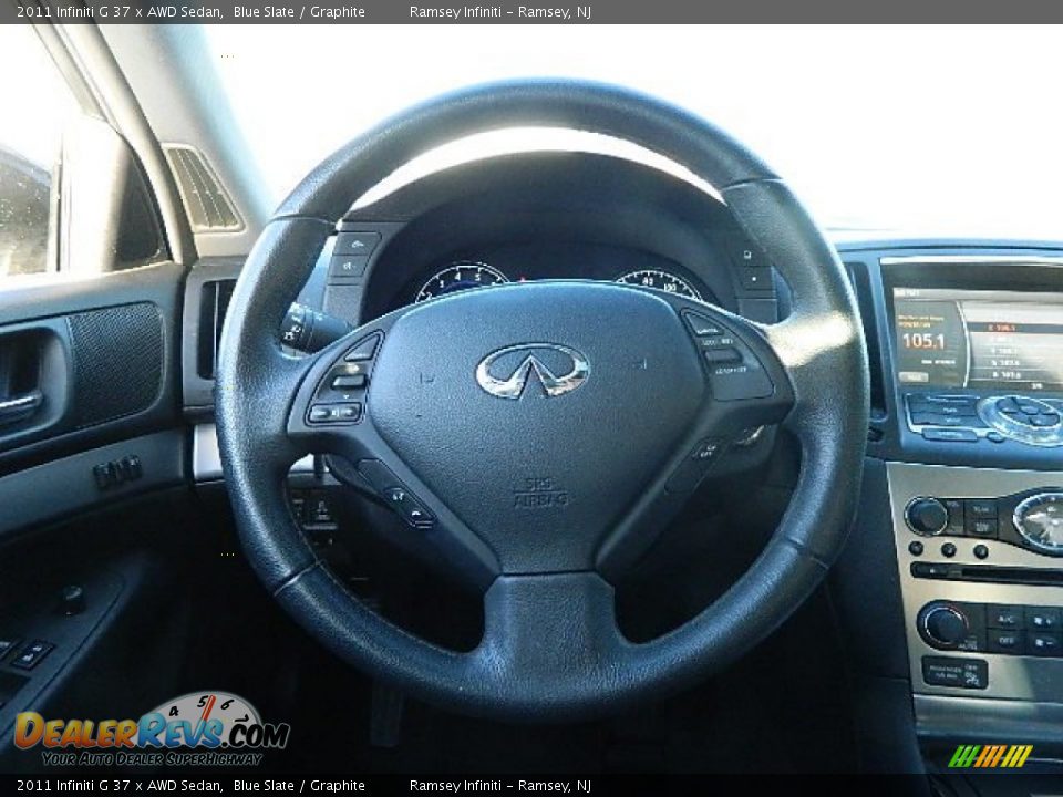 2011 Infiniti G 37 x AWD Sedan Blue Slate / Graphite Photo #17