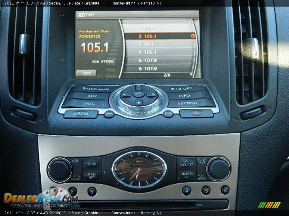 2011 Infiniti G 37 x AWD Sedan Blue Slate / Graphite Photo #19