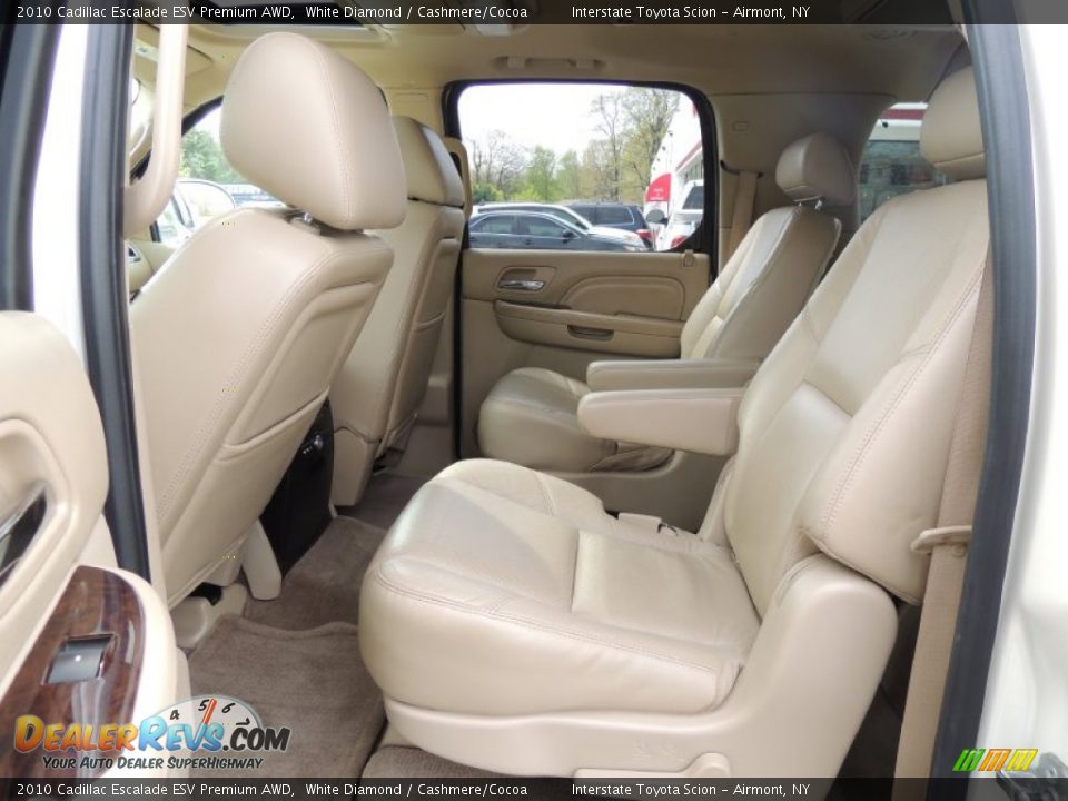 2010 Cadillac Escalade ESV Premium AWD White Diamond / Cashmere/Cocoa Photo #16
