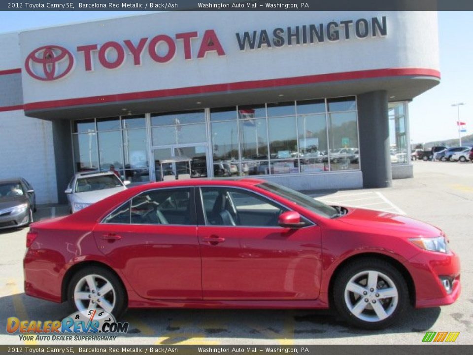 2012 Toyota Camry SE Barcelona Red Metallic / Black/Ash Photo #2