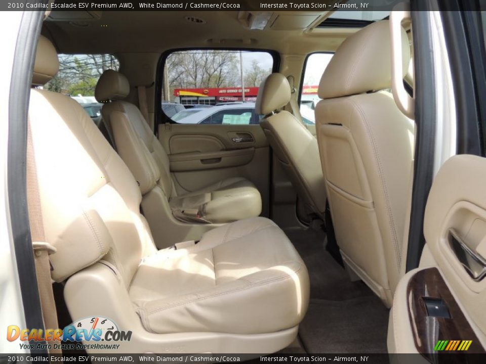 2010 Cadillac Escalade ESV Premium AWD White Diamond / Cashmere/Cocoa Photo #19