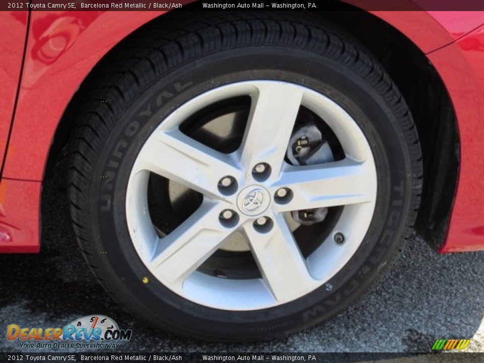 2012 Toyota Camry SE Barcelona Red Metallic / Black/Ash Photo #3