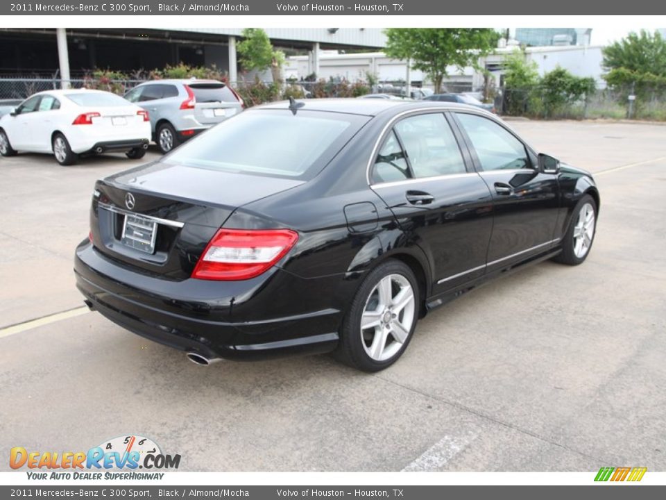 2011 Mercedes-Benz C 300 Sport Black / Almond/Mocha Photo #9