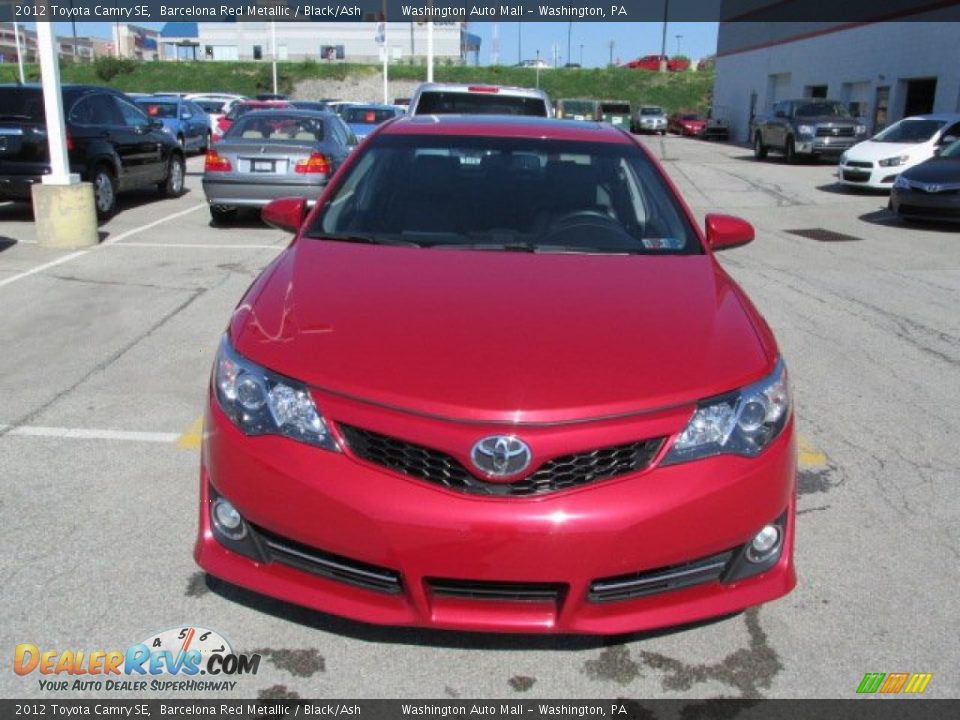 2012 Toyota Camry SE Barcelona Red Metallic / Black/Ash Photo #5
