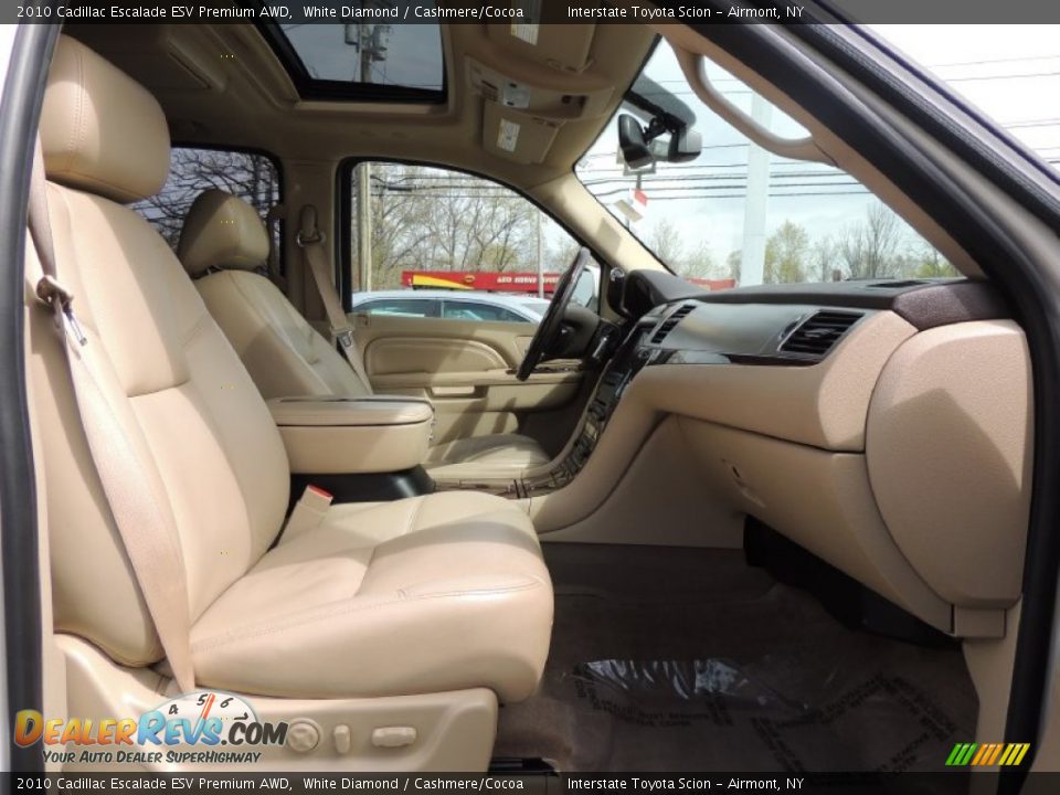 2010 Cadillac Escalade ESV Premium AWD White Diamond / Cashmere/Cocoa Photo #22