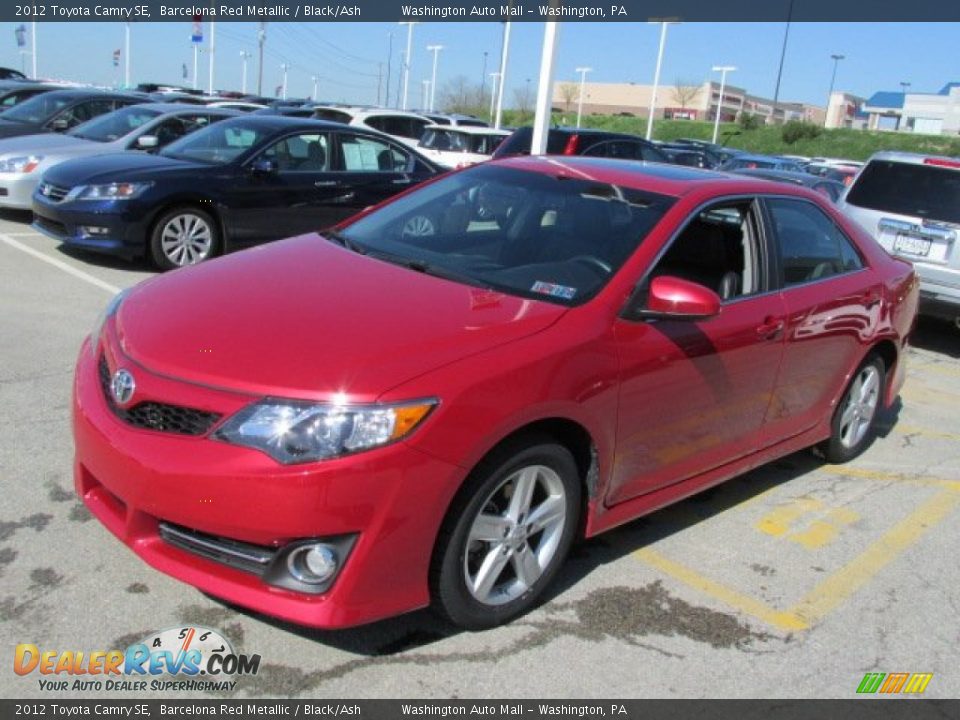 2012 Toyota Camry SE Barcelona Red Metallic / Black/Ash Photo #6