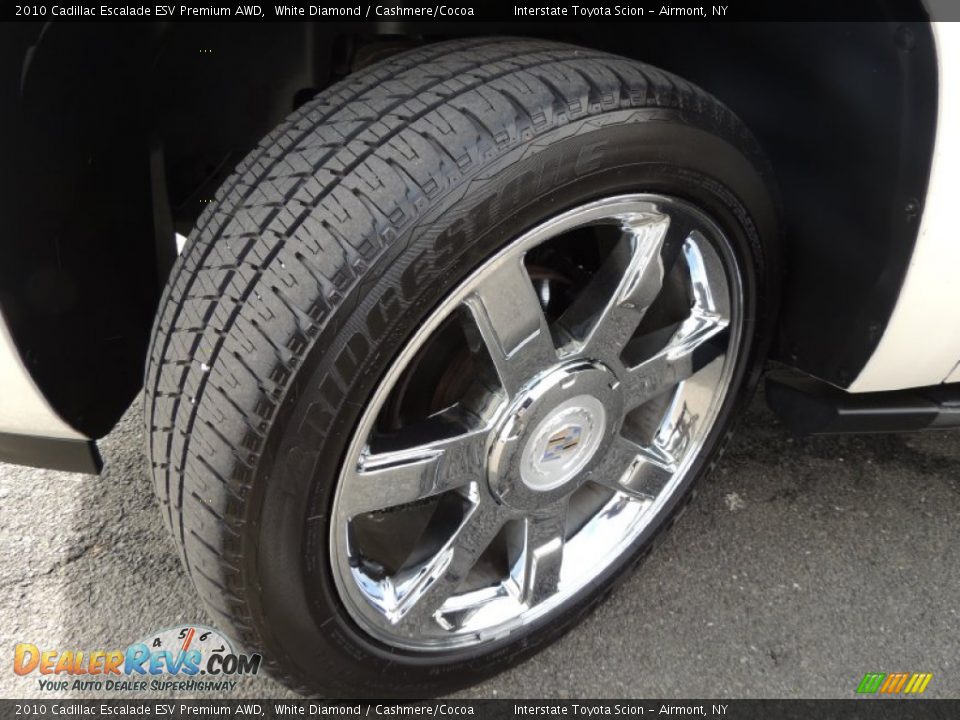 2010 Cadillac Escalade ESV Premium AWD White Diamond / Cashmere/Cocoa Photo #24