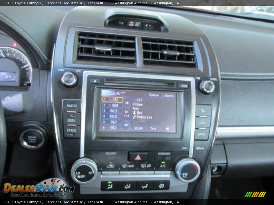 2012 Toyota Camry SE Barcelona Red Metallic / Black/Ash Photo #13