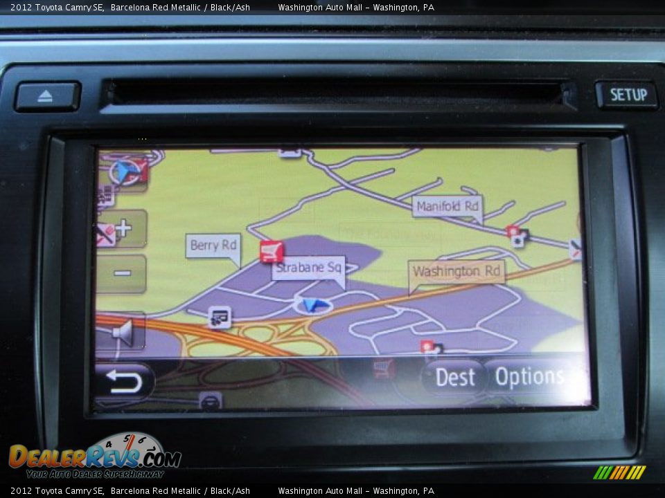 2012 Toyota Camry SE Barcelona Red Metallic / Black/Ash Photo #14