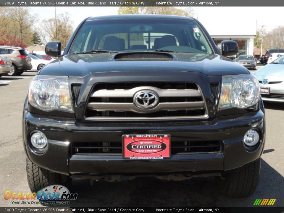 2009 Toyota Tacoma V6 SR5 Double Cab 4x4 Black Sand Pearl / Graphite Gray Photo #2