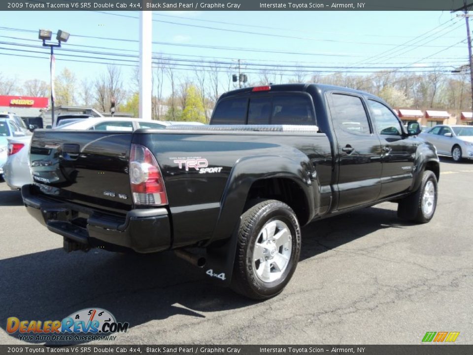 2009 Toyota Tacoma V6 SR5 Double Cab 4x4 Black Sand Pearl / Graphite Gray Photo #4