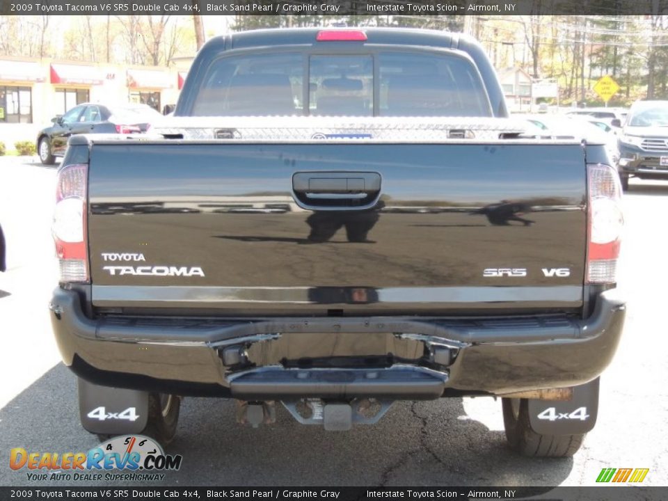 2009 Toyota Tacoma V6 SR5 Double Cab 4x4 Black Sand Pearl / Graphite Gray Photo #5