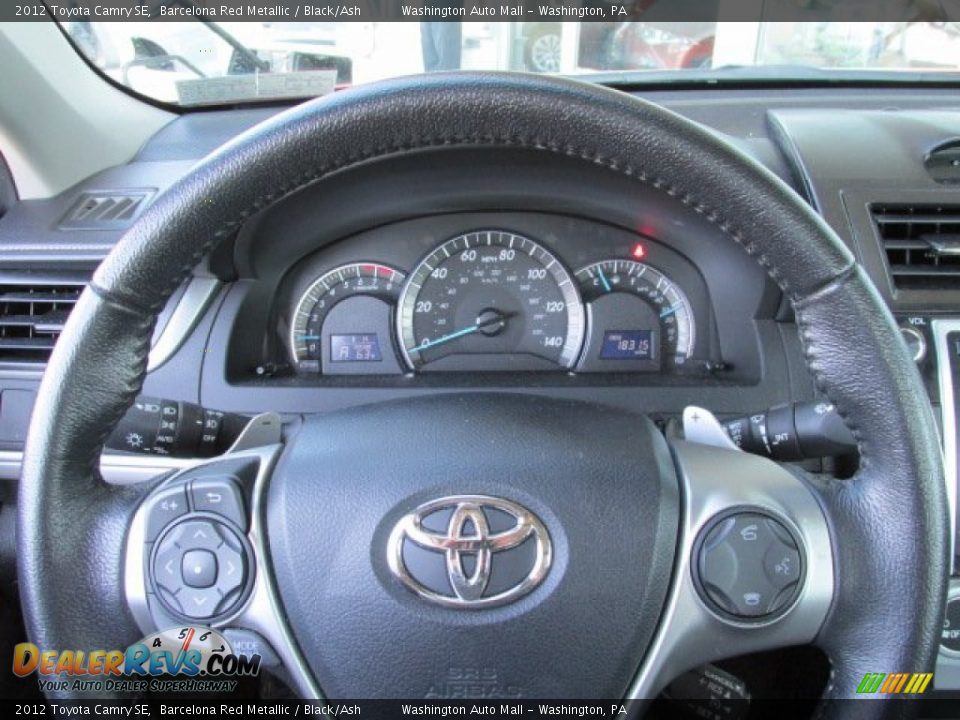 2012 Toyota Camry SE Barcelona Red Metallic / Black/Ash Photo #18