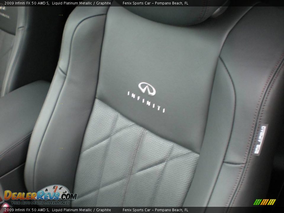 2009 Infiniti FX 50 AWD S Liquid Platinum Metallic / Graphite Photo #20