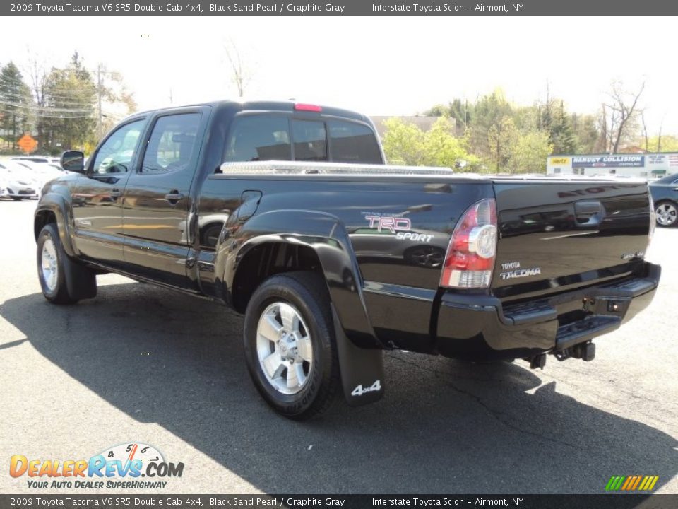 2009 Toyota Tacoma V6 SR5 Double Cab 4x4 Black Sand Pearl / Graphite Gray Photo #6