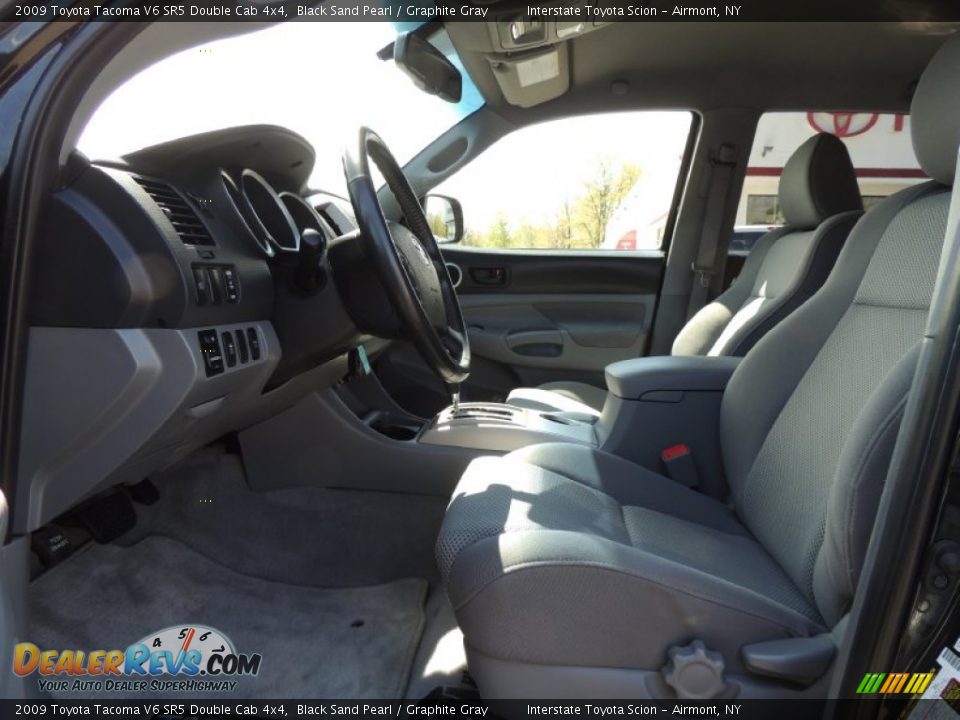 2009 Toyota Tacoma V6 SR5 Double Cab 4x4 Black Sand Pearl / Graphite Gray Photo #10