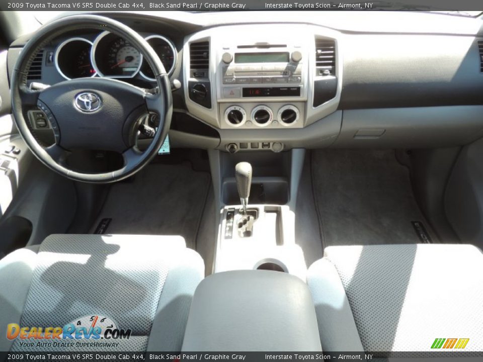 2009 Toyota Tacoma V6 SR5 Double Cab 4x4 Black Sand Pearl / Graphite Gray Photo #11