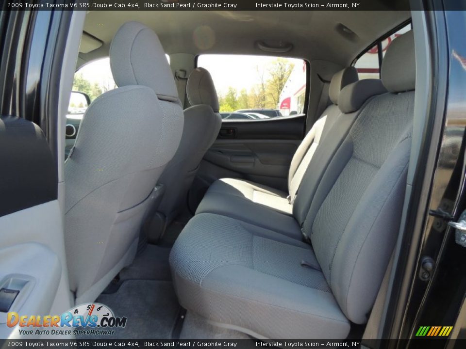 2009 Toyota Tacoma V6 SR5 Double Cab 4x4 Black Sand Pearl / Graphite Gray Photo #16