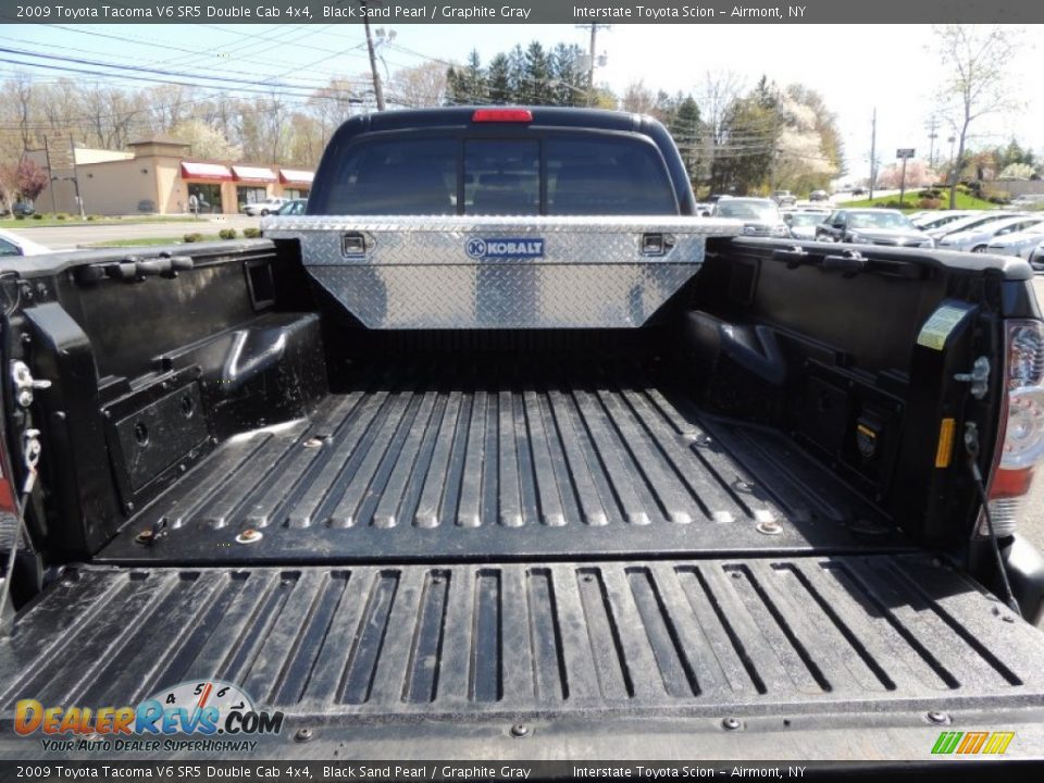 2009 Toyota Tacoma V6 SR5 Double Cab 4x4 Black Sand Pearl / Graphite Gray Photo #17