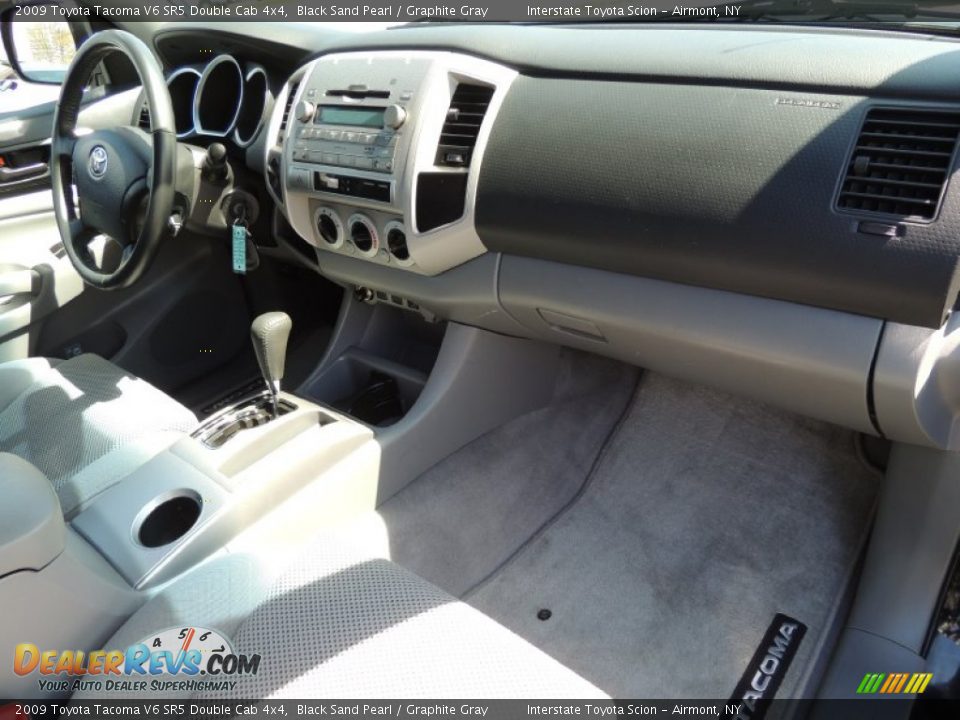 2009 Toyota Tacoma V6 SR5 Double Cab 4x4 Black Sand Pearl / Graphite Gray Photo #20