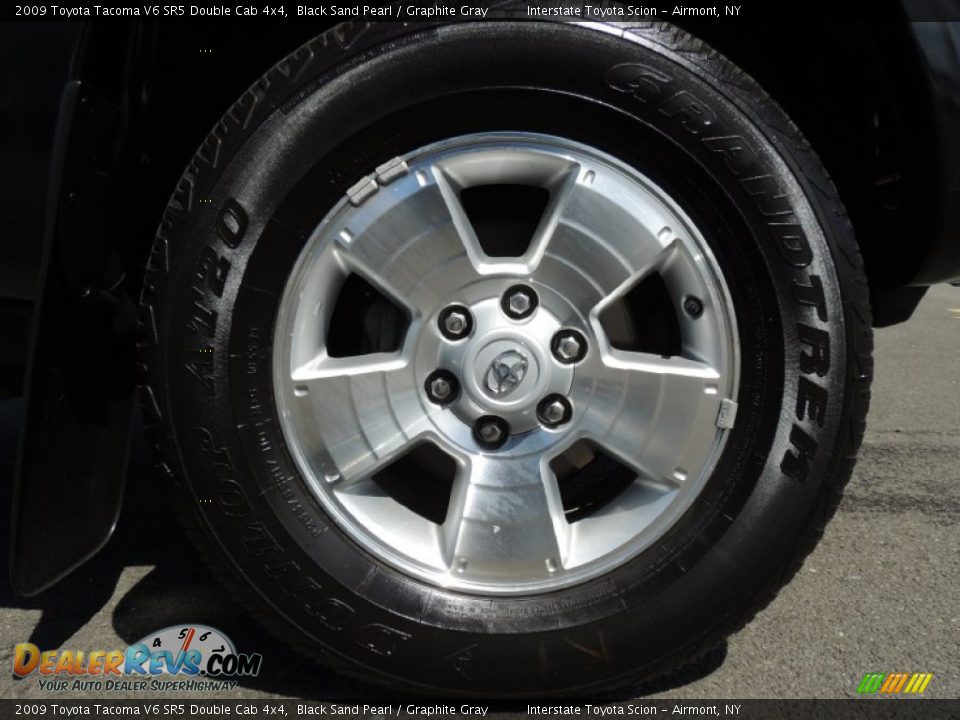2009 Toyota Tacoma V6 SR5 Double Cab 4x4 Black Sand Pearl / Graphite Gray Photo #22