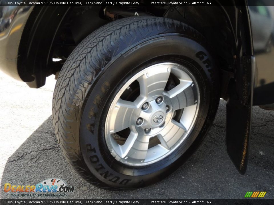 2009 Toyota Tacoma V6 SR5 Double Cab 4x4 Black Sand Pearl / Graphite Gray Photo #23