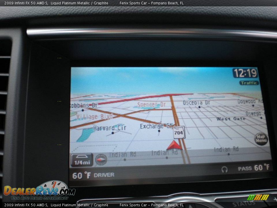 2009 Infiniti FX 50 AWD S Liquid Platinum Metallic / Graphite Photo #21