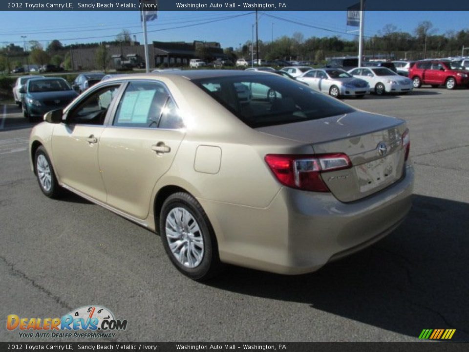 2012 Toyota Camry LE Sandy Beach Metallic / Ivory Photo #6