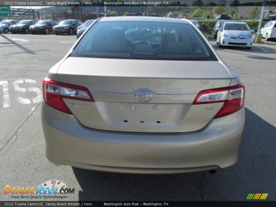 2012 Toyota Camry LE Sandy Beach Metallic / Ivory Photo #7