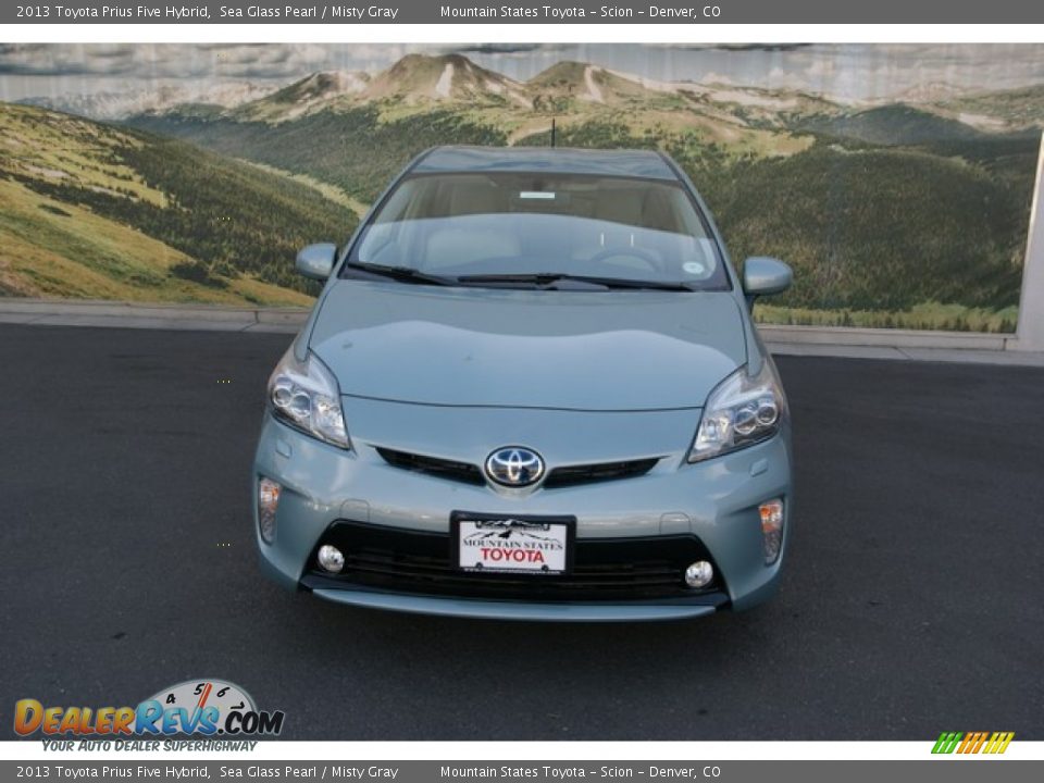 2013 Toyota Prius Five Hybrid Sea Glass Pearl / Misty Gray Photo #3