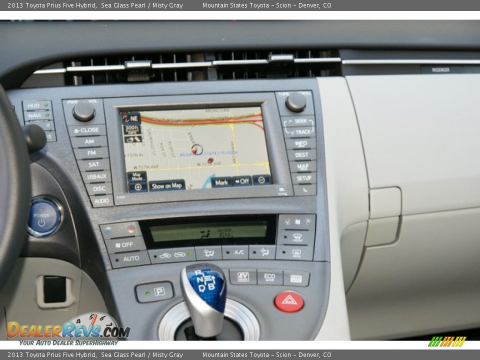 2013 Toyota Prius Five Hybrid Sea Glass Pearl / Misty Gray Photo #6